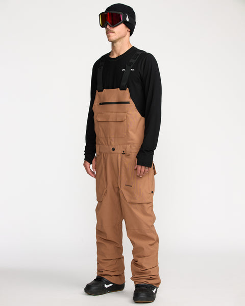 Volcom Men's Roan Bib Terra Brown