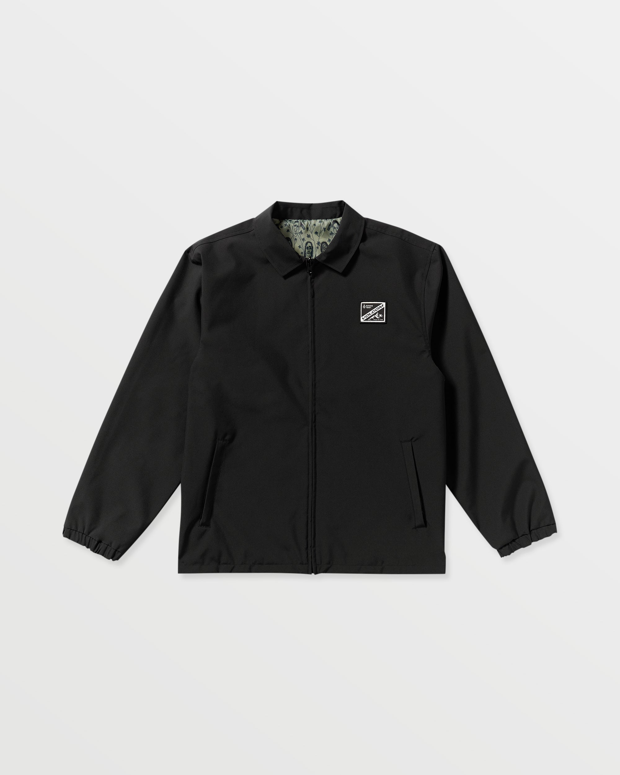 Volcom Men's Fakie Reversible Jacket Black