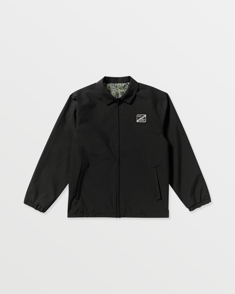 Volcom Men's Fakie Reversible Jacket Black