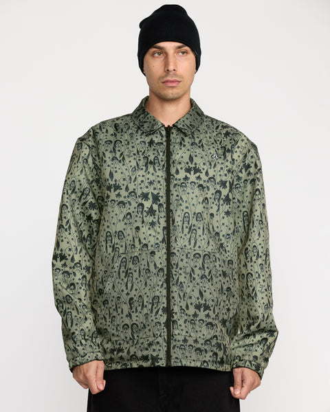 Volcom Men's Fakie Reversible Jacket Black