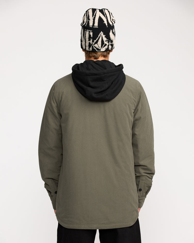 Volcom Men's Kenson Insulated Flannel Military