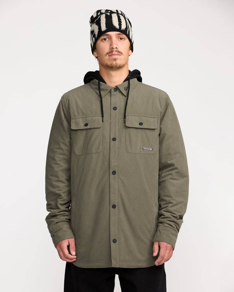 Volcom Men's Kenson Insulated Flannel Military