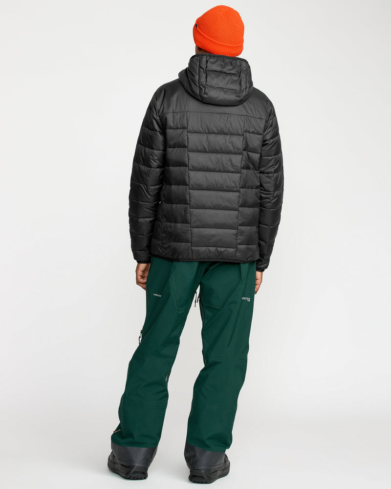 Volcom Men's Puff Puff Hooded Jacket Black