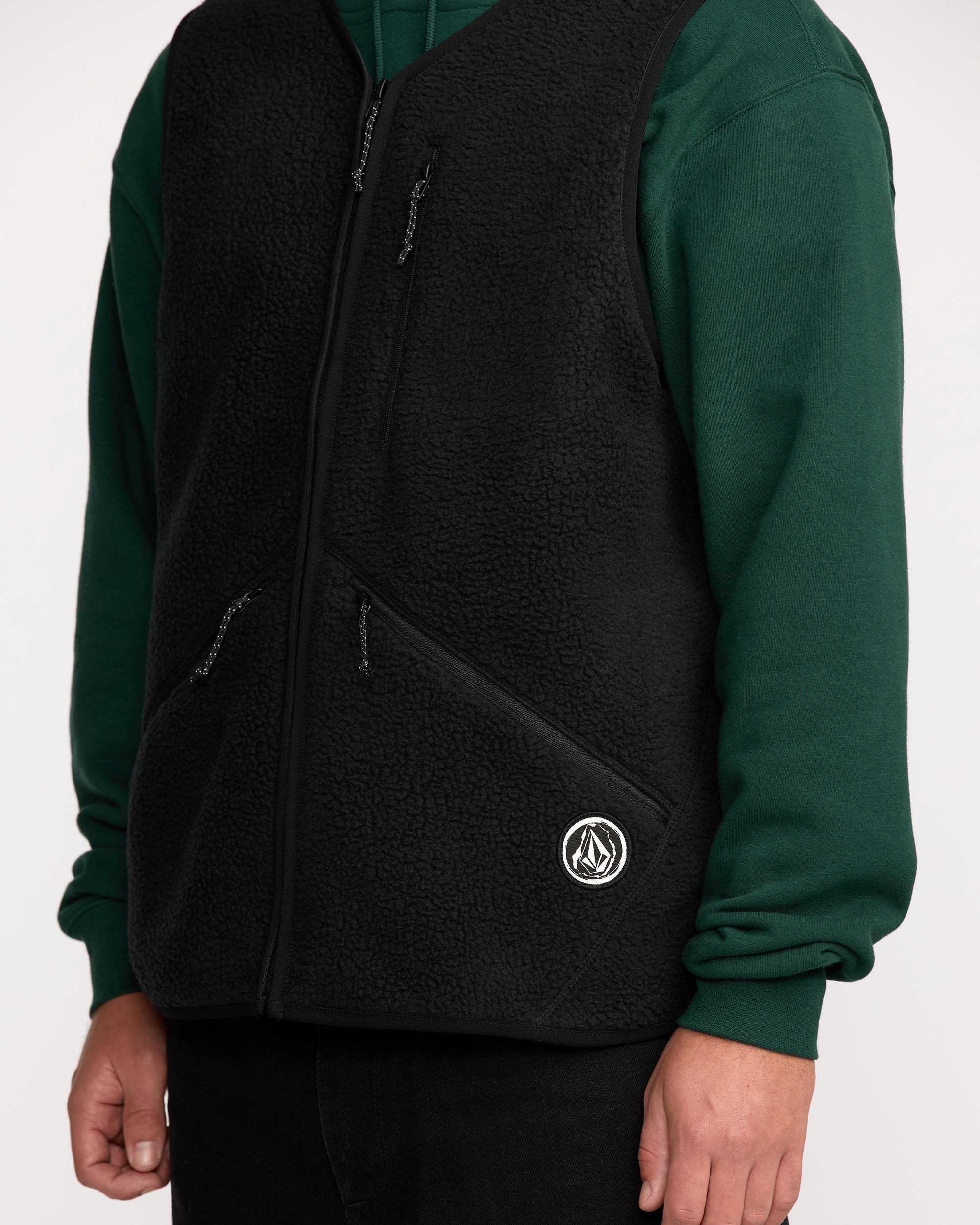 VOLCOM ブラック スノーベスト Sサイズ Men's Snowdrift Vest - Volcom