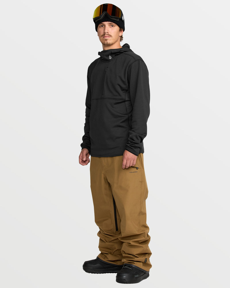 Volcom Men's Gridlock Hooded Fleece Pullover Black