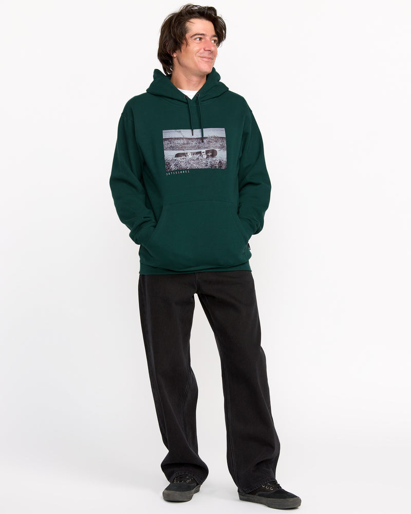 Volcom Men's Essential Hoodie Black Green