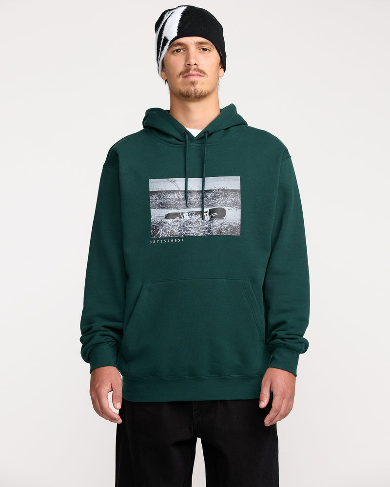 Volcom Men's Essential Hoodie Black Green