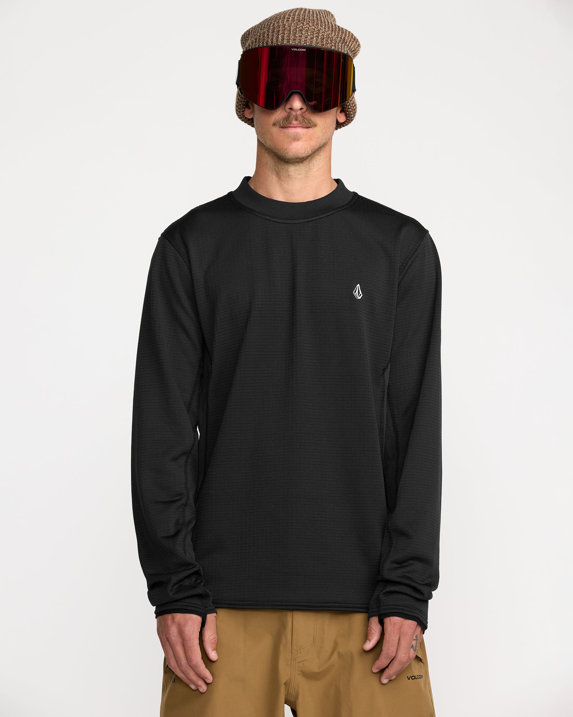 Volcom Men's Gridlock Crew Neck Black