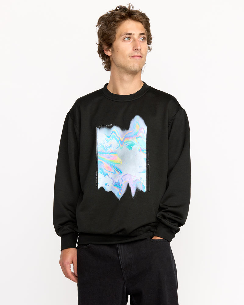 Volcom Men's Hydro Crew Black