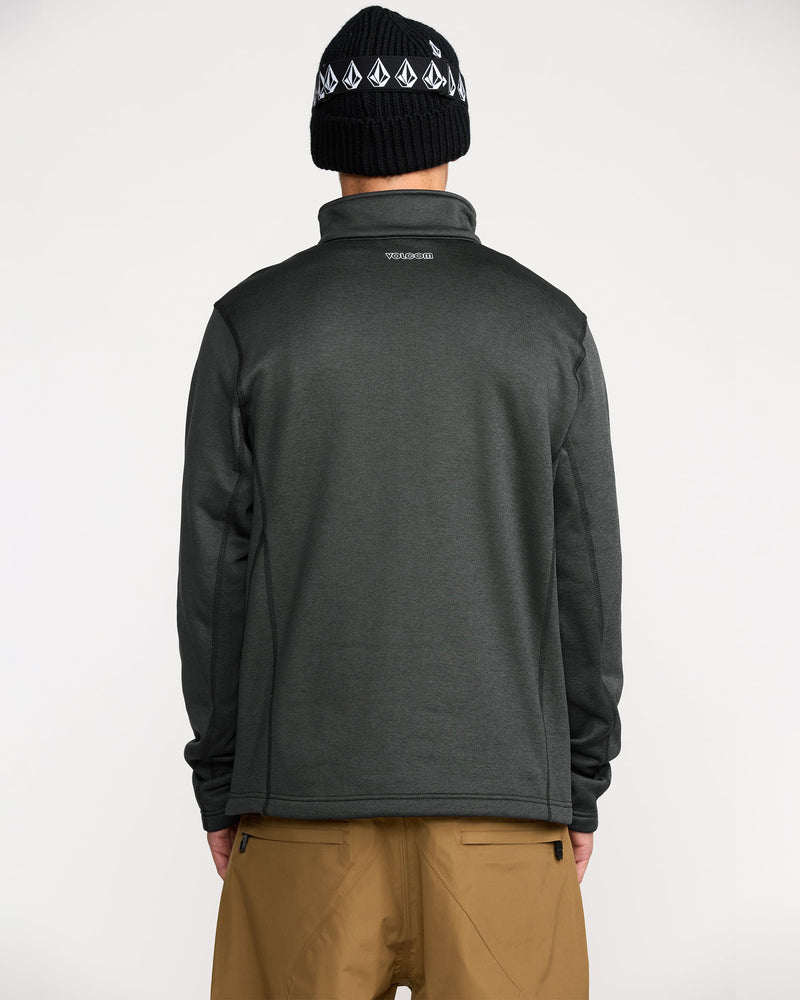 Men's Snowbound Fleece Full Zip-Black-Volcom