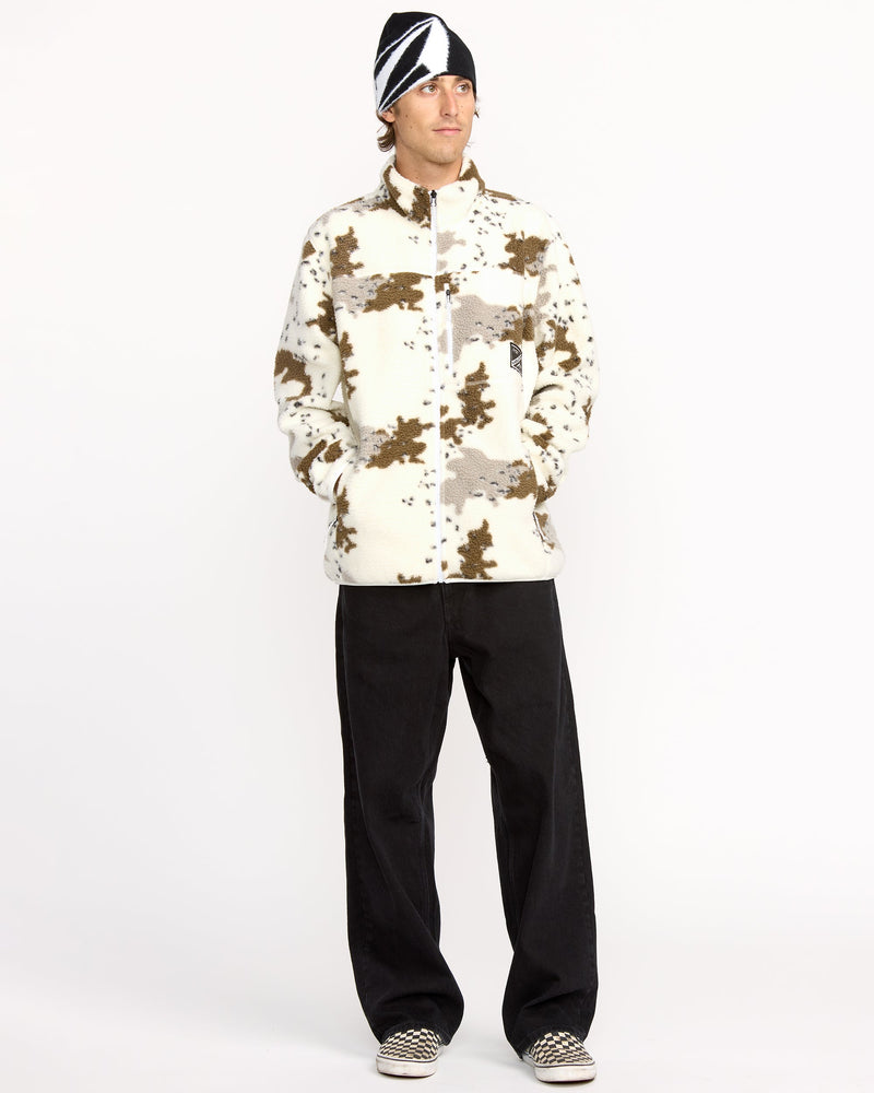 Men's Nelson Sherpa Full Zip-White-Volcom
