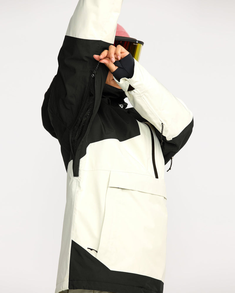 Volcom Women's Fern Gore-Tex Pullover Insulated Jacket Bone