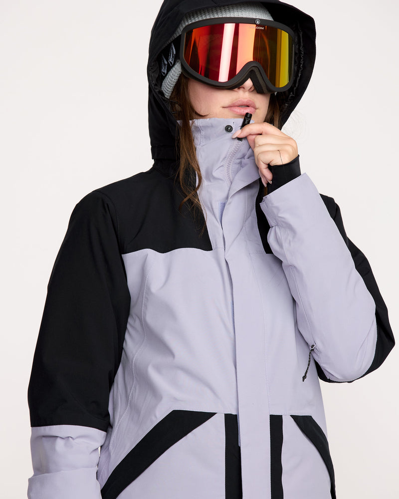 Volcom Women's Shelter 20K 3D Stretch Jacket Lavender Aura