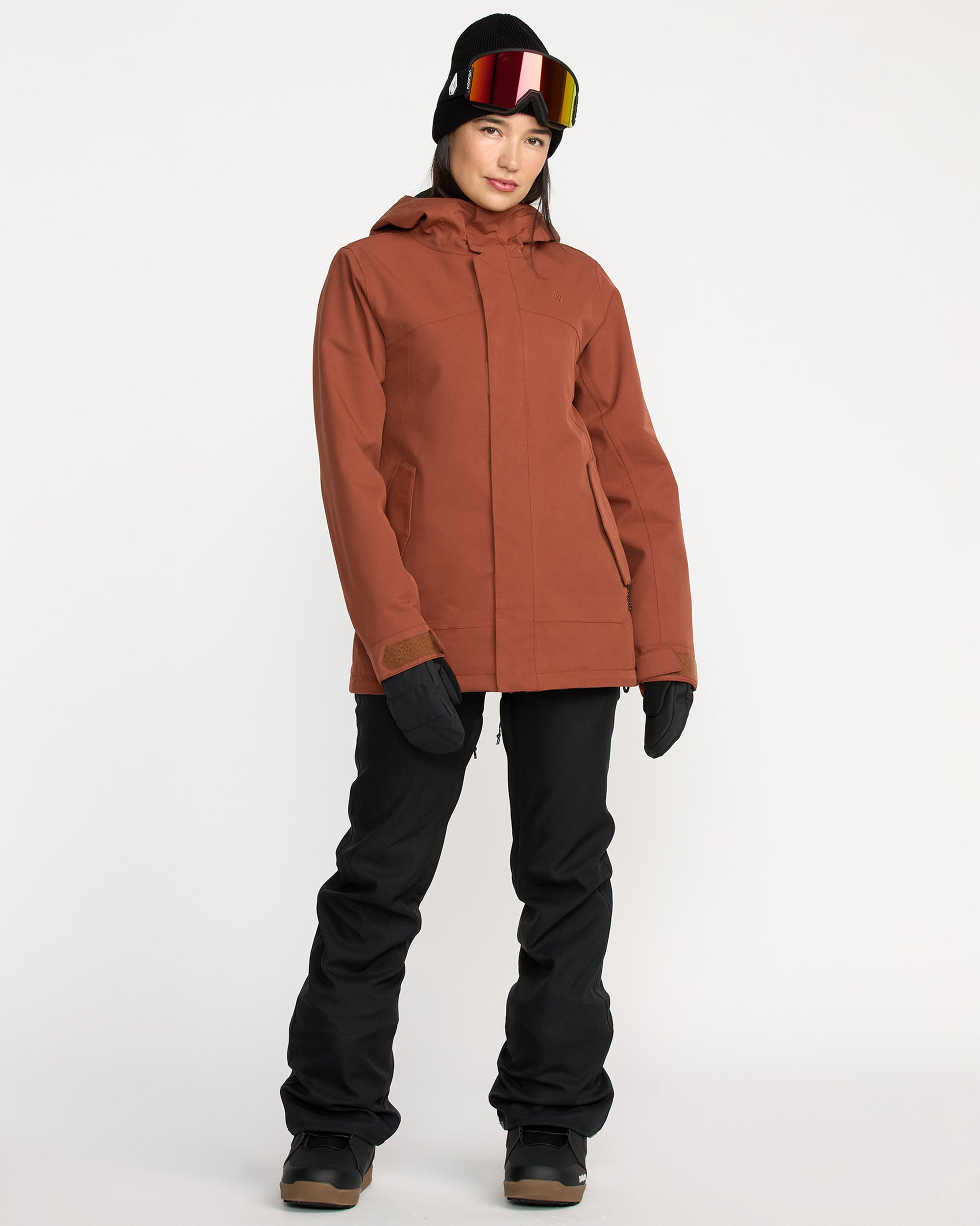 VOLCOM スノーボードウェア 女性用 ブラウン Women's Stoney Shadow Insulated Jacket - Volcom