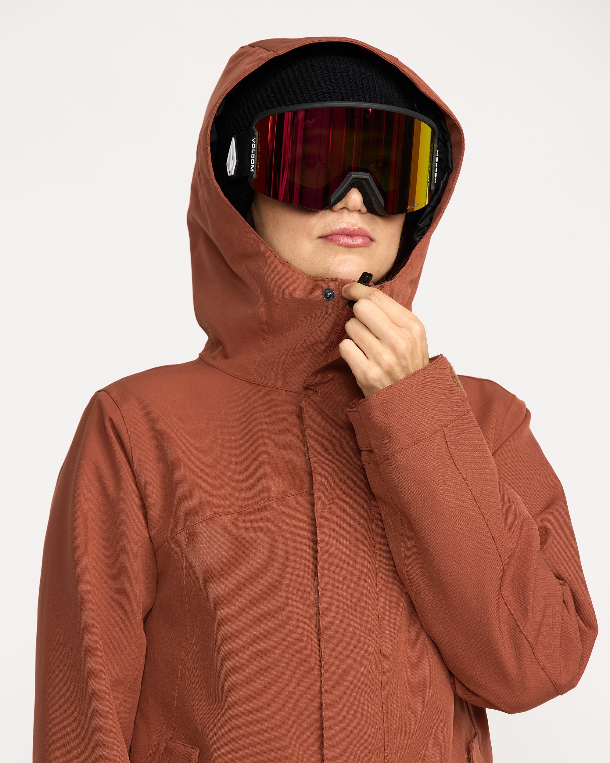 VOLCOM スノーボードウェア 女性用 ブラウン Women's Stoney Shadow Insulated Jacket - Volcom