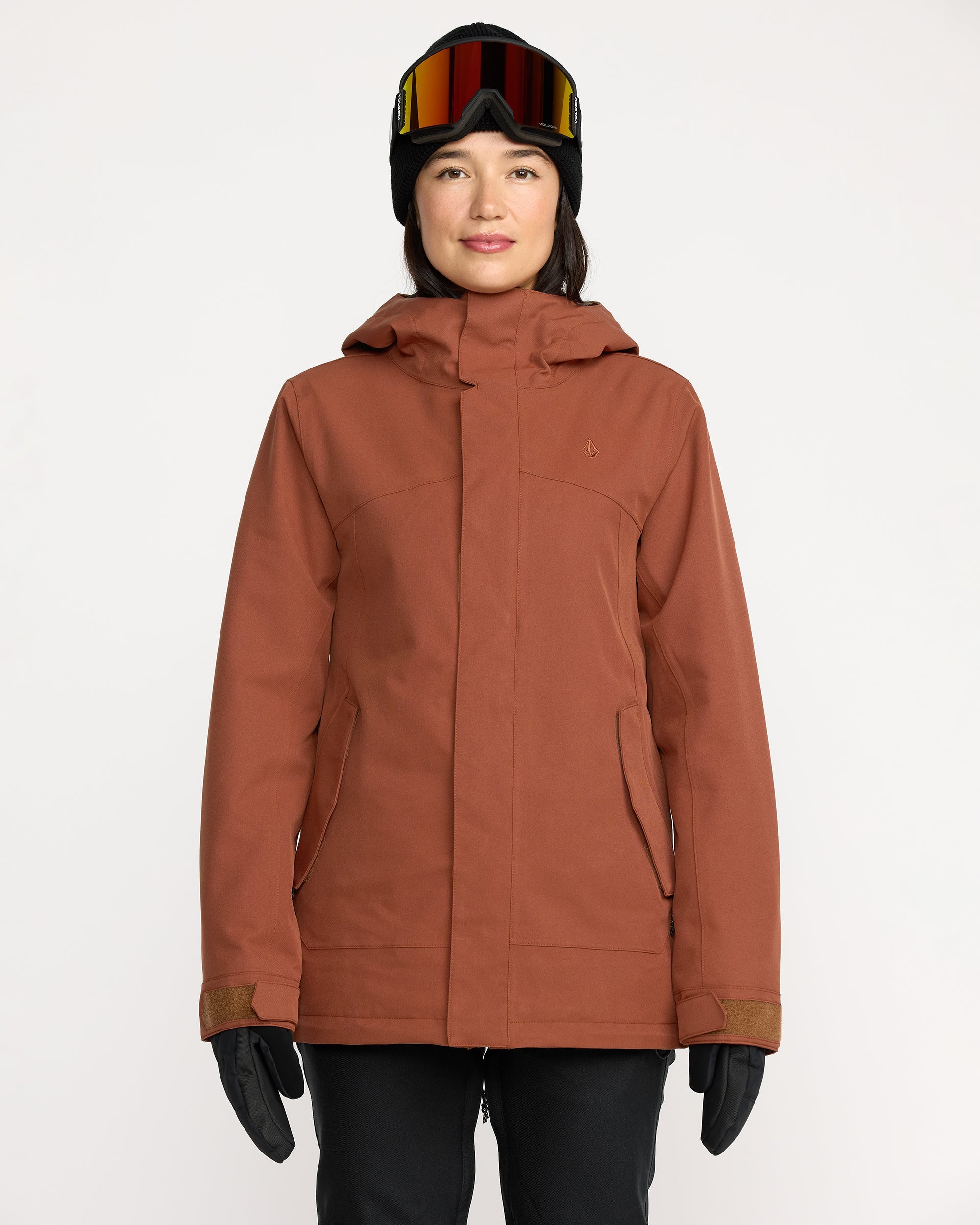 VOLCOM スノーボードウェア 女性用 ブラウン Women's Stoney Shadow Insulated Jacket - Volcom