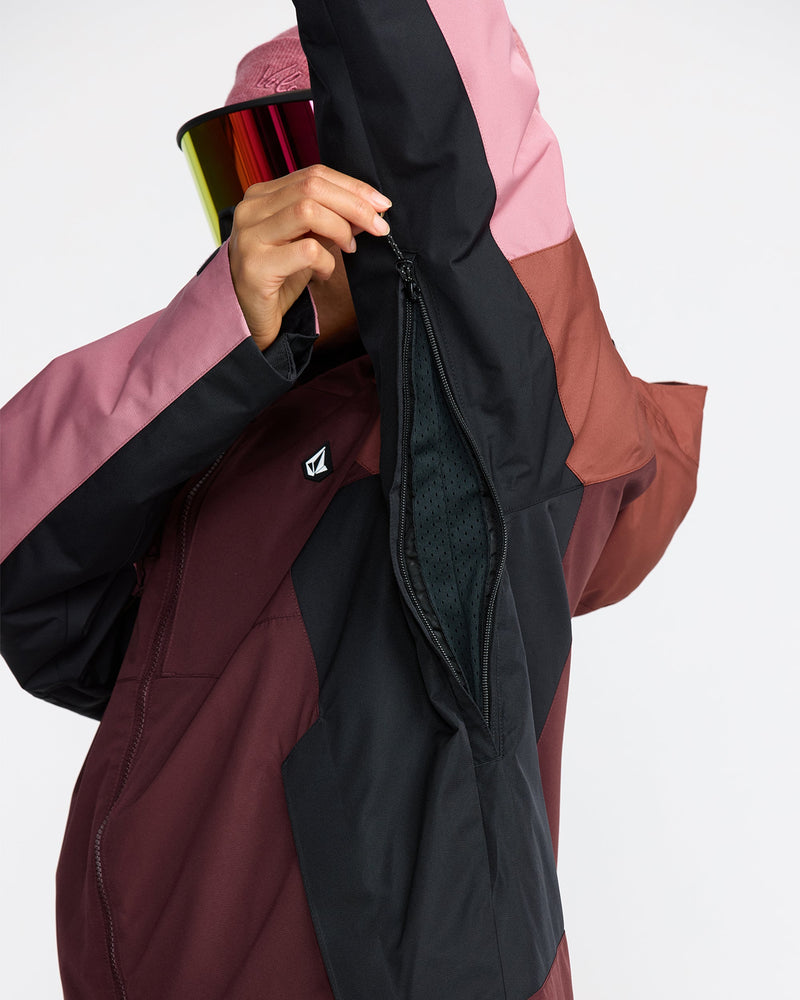 Volcom Women's Agate Insulated Jacket Oxblood