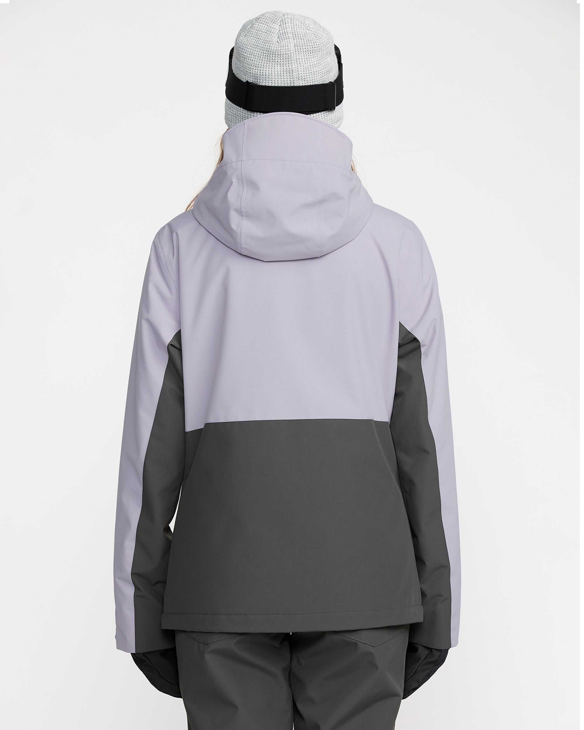 VOLCOM 子供用スノーボードウェア ジャケット12Y ライトパープル/グレー Women's Bolt Insulated Jacket - Volcom