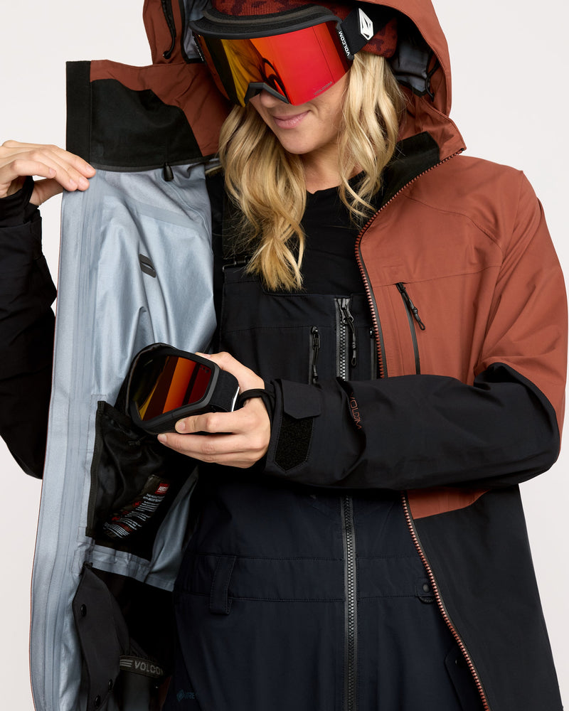 Volcom Women's Vs 3L Stretch Gore-Tex Jacket Henna