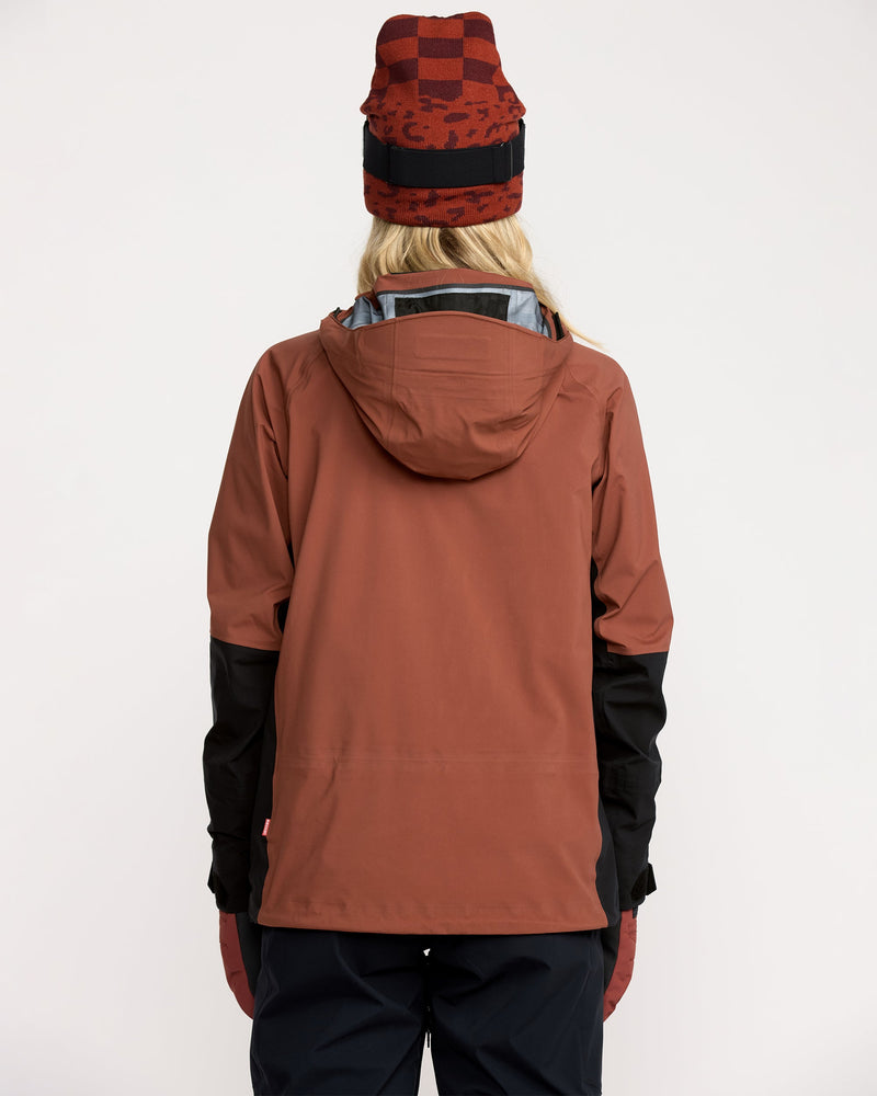 Volcom Women's Vs 3L Stretch Gore-Tex Jacket Henna