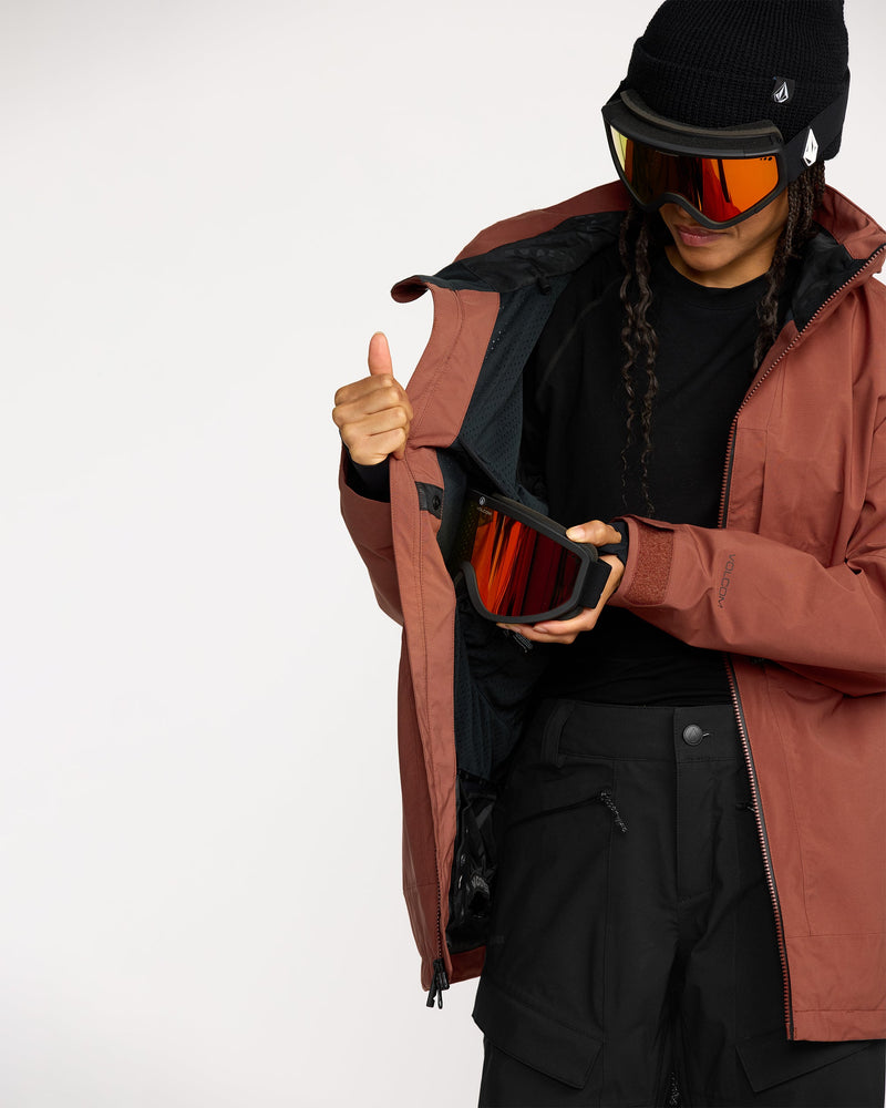 Volcom Women's Stretch Gore-Tex Jacket Henna