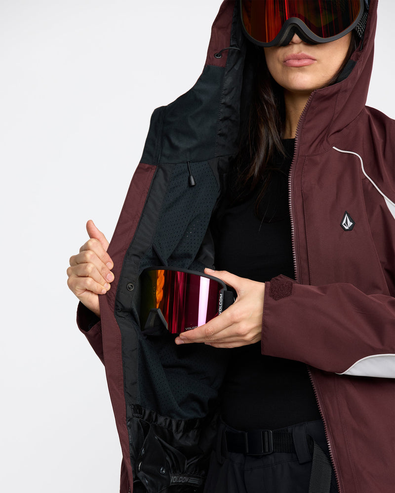 Volcom Women's Stone Smokeshow 20K Jacket Oxblood