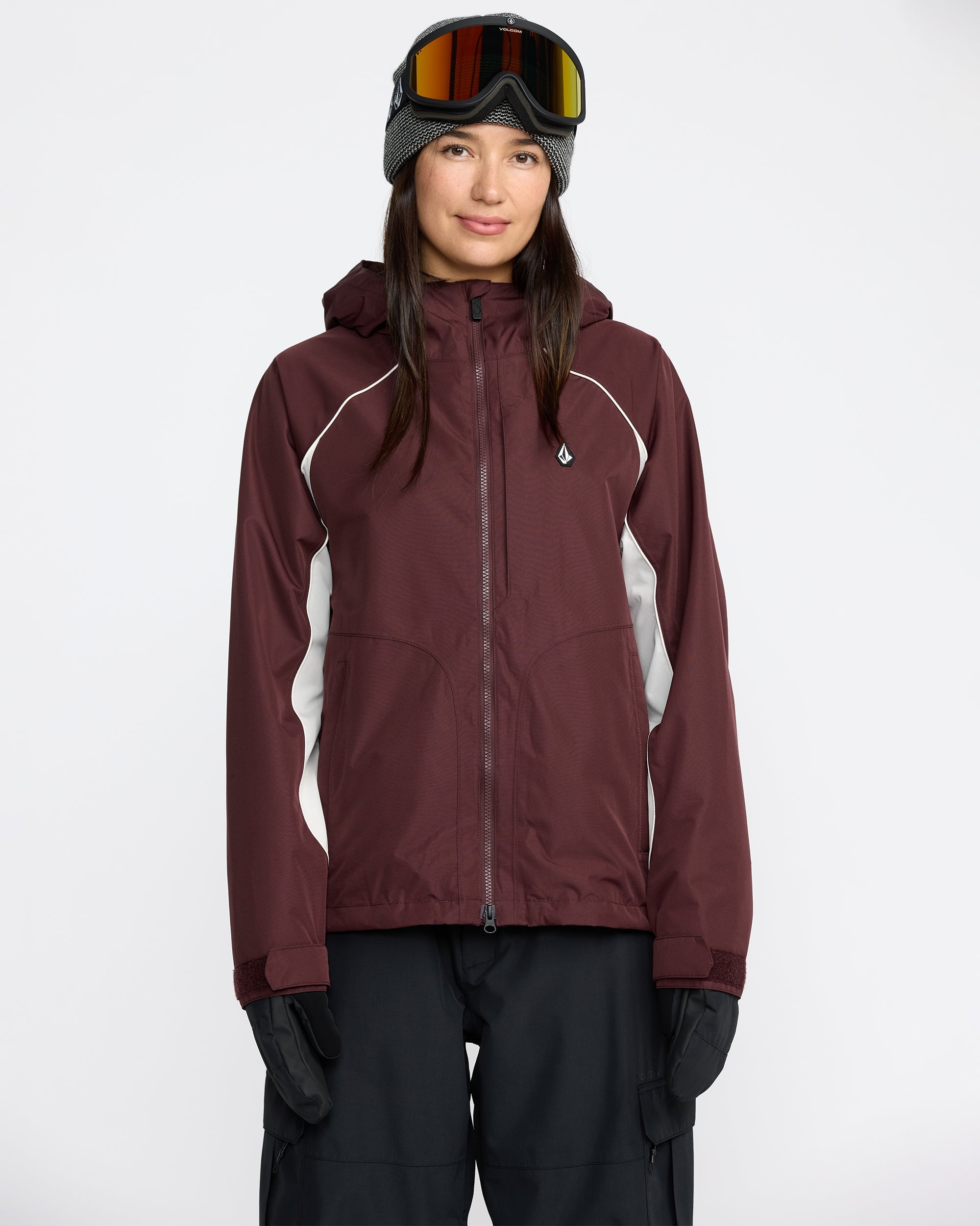 Volcom Women's Stone Smokeshow 20K Jacket Oxblood
