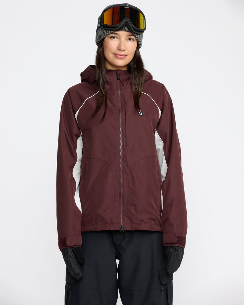 Volcom Women's Stone Smokeshow 20K Jacket Oxblood