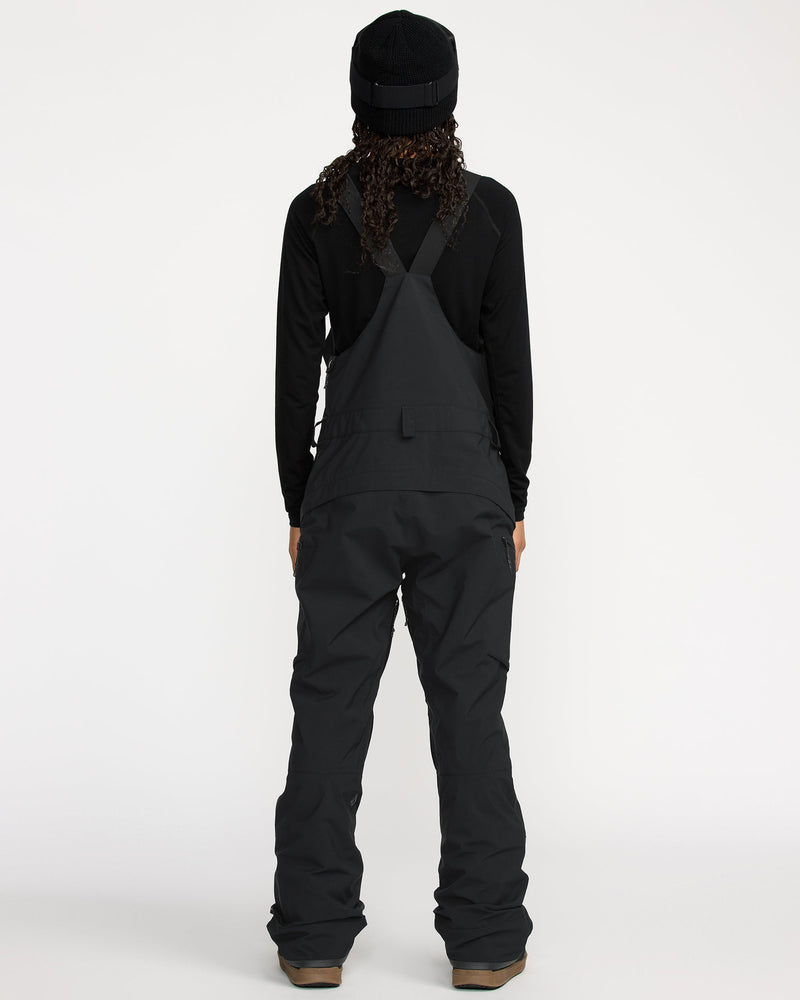 Volcom Women's Ash Stretch Gore Bib Overall Black