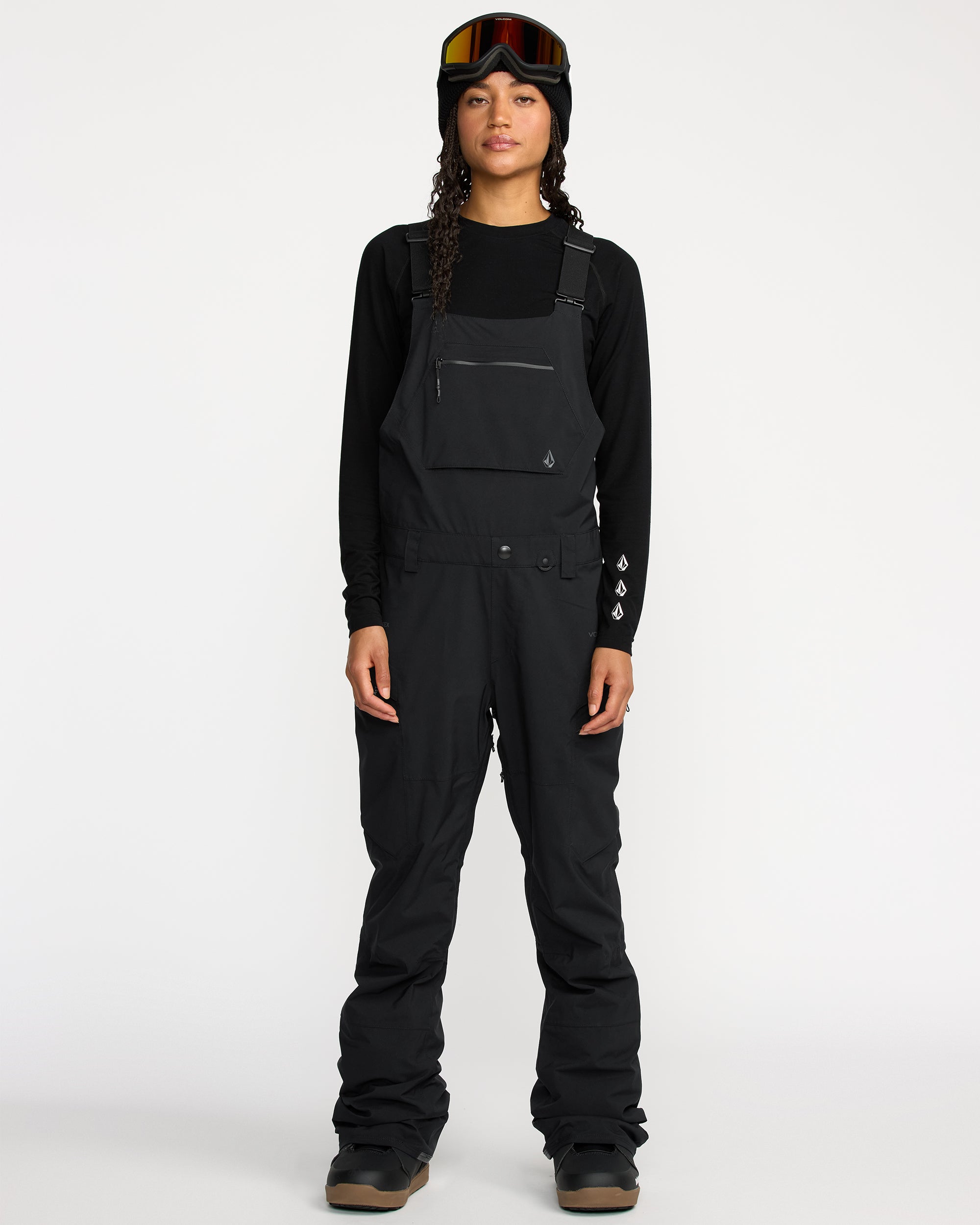 Women's Ash Stretch Gore Bib Overall - Volcom
