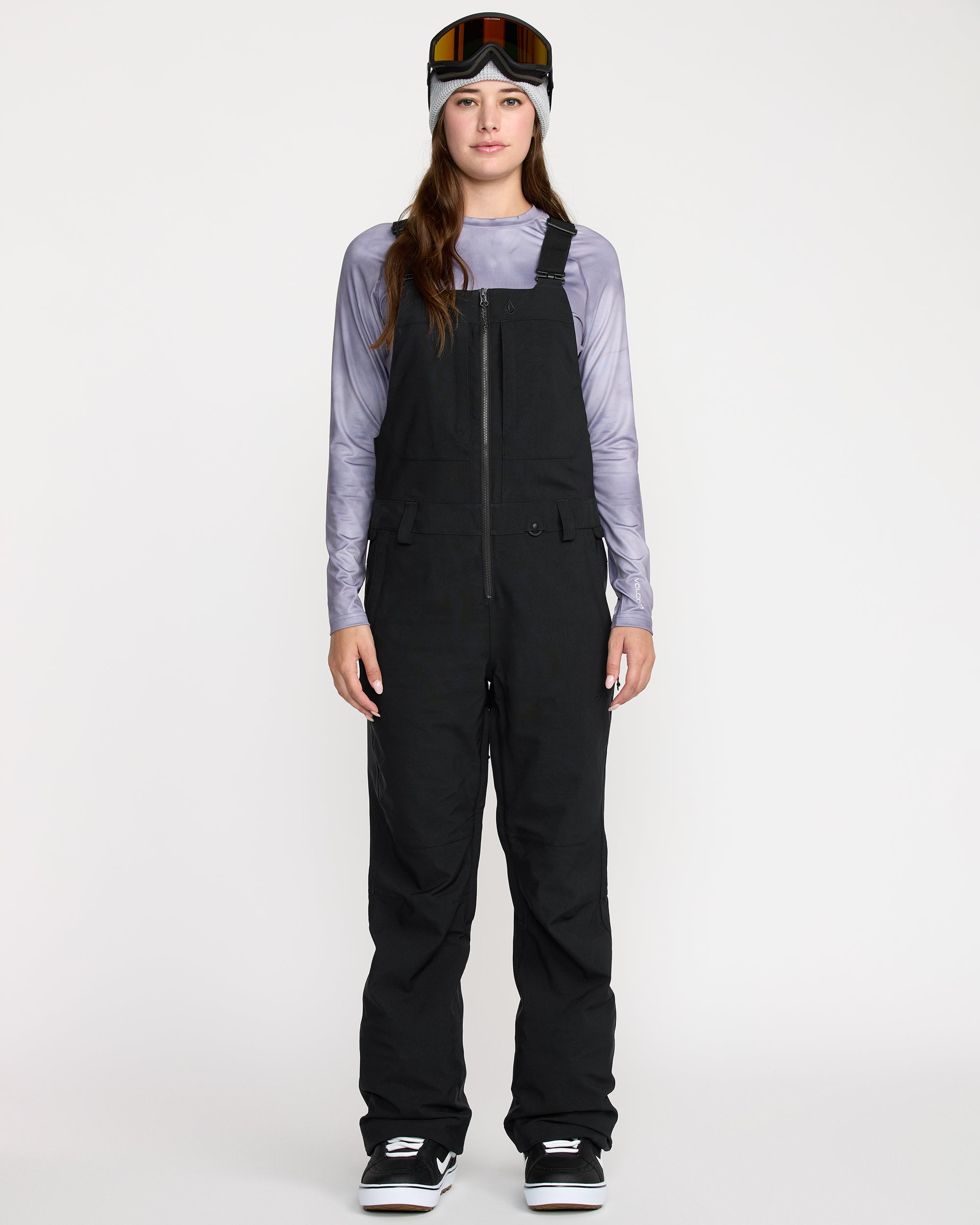 Women's Swift Bib Overall-Black-Volcom