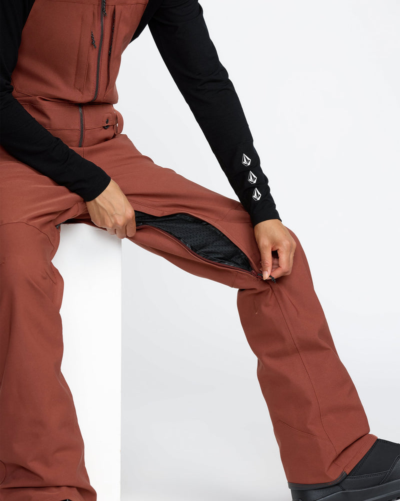 Volcom Women's Swift Bib Overall Henna