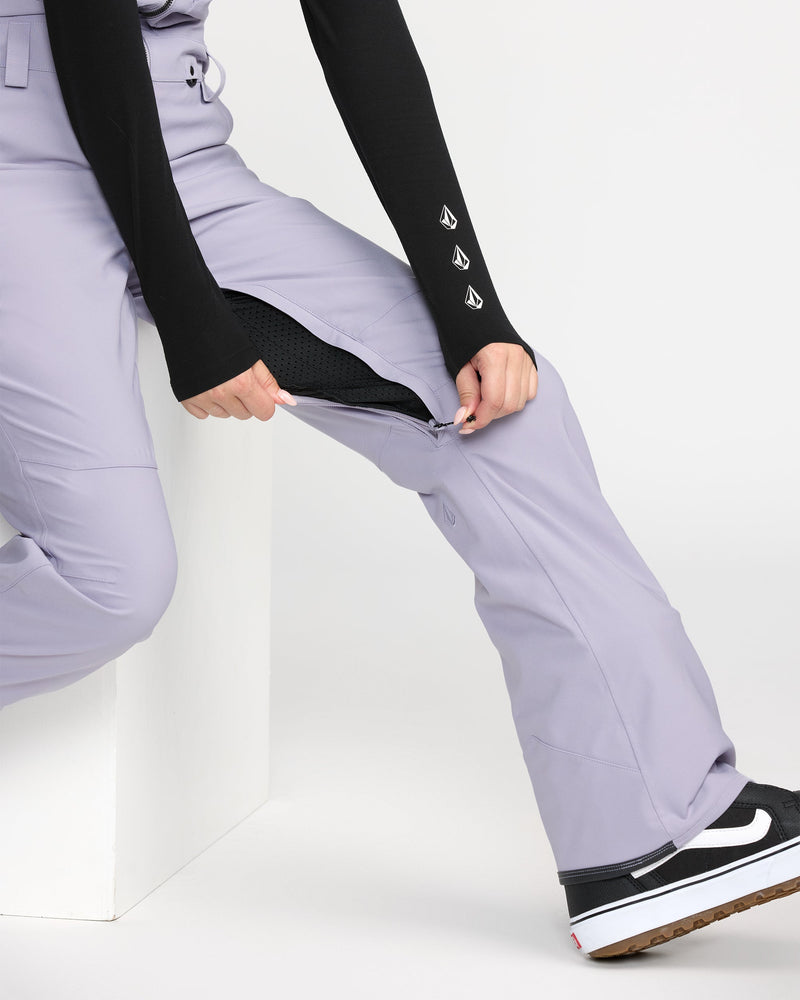 Women's Swift Bib Overall-Lavender Aura-Volcom