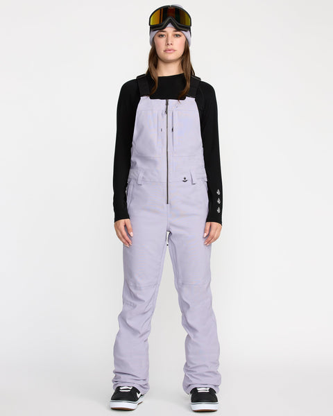 Volcom Women's Swift Bib Overall Lavender Aura