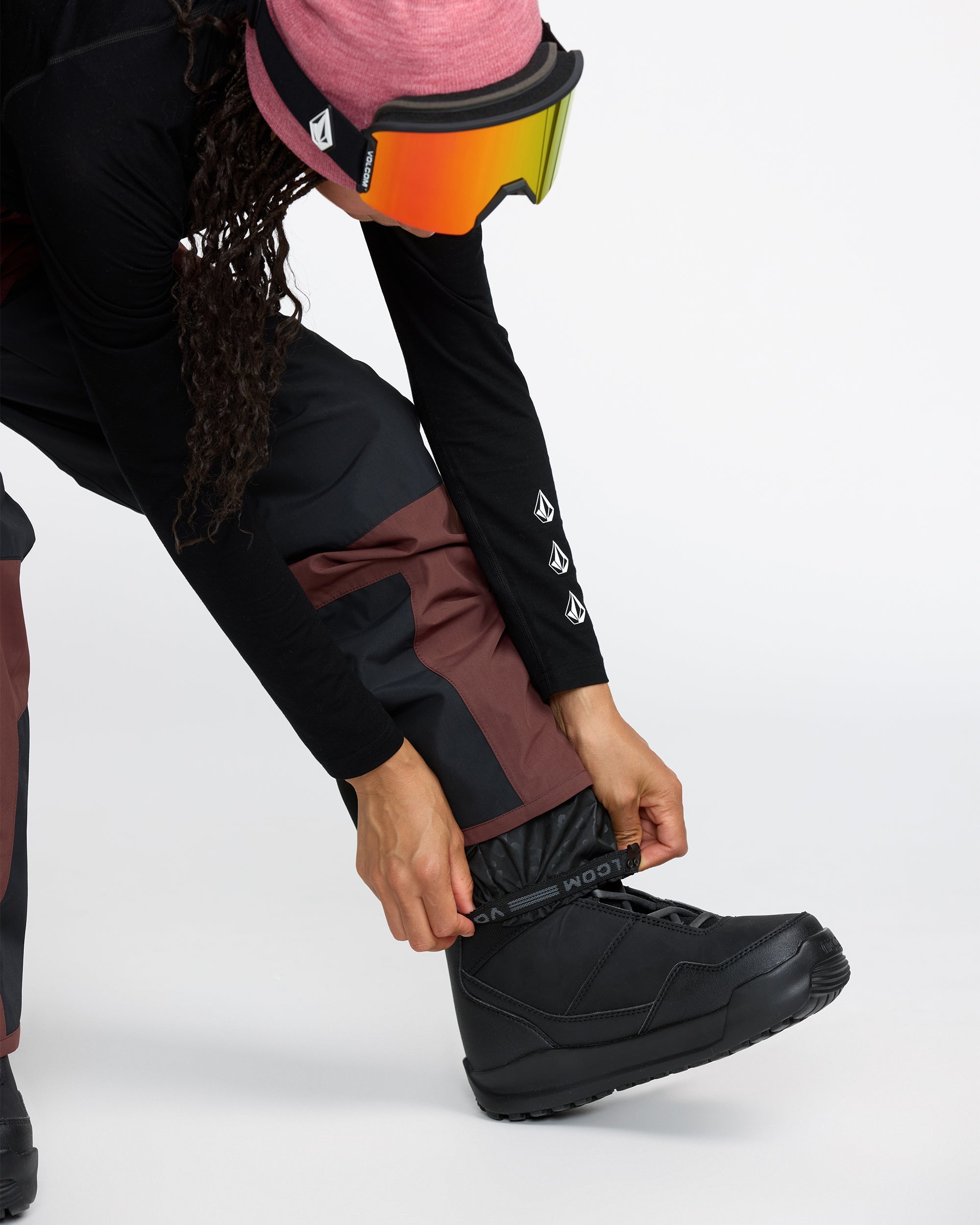 Volcom Women's Stone Mica 20K Pants Oxblood