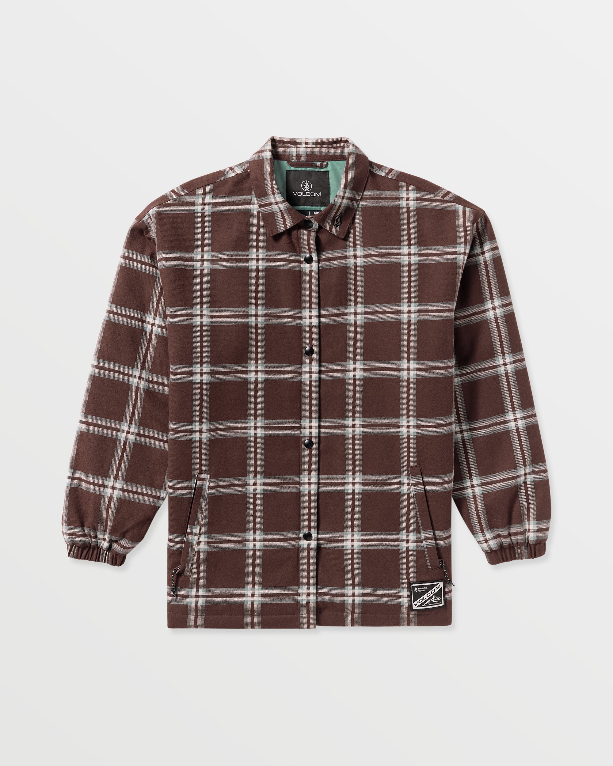 Volcom Women's Ins Riding Flannel Jacket Oxblood