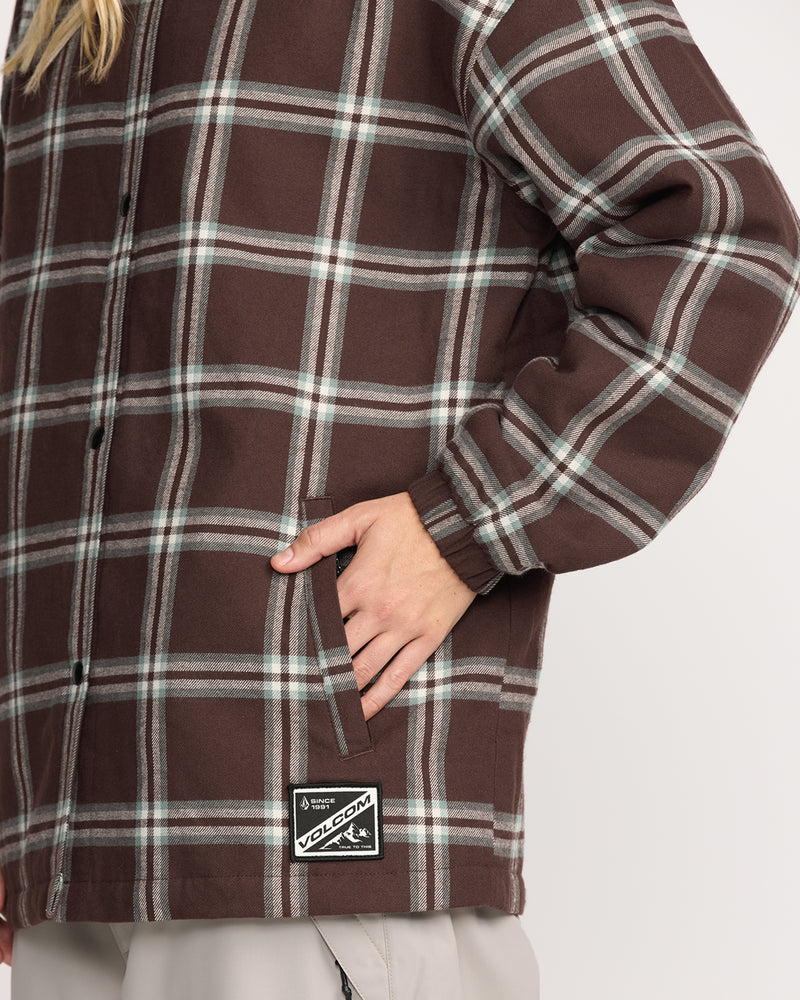 Volcom Women's Ins Riding Flannel Jacket 