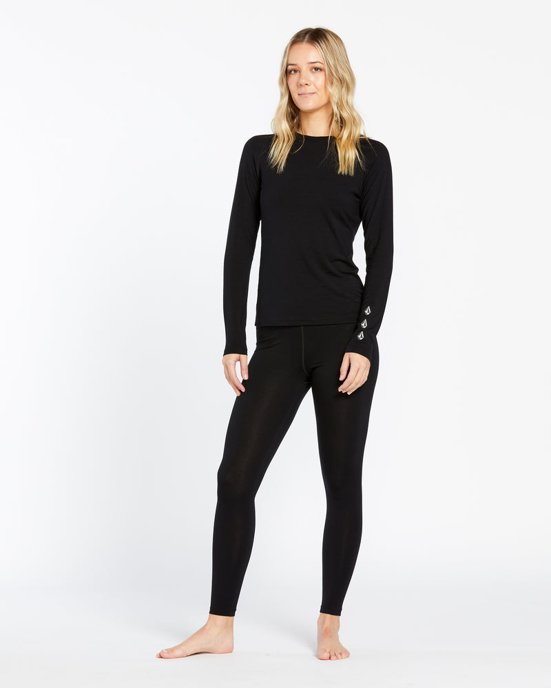 Women's W Merino Blend Crew - Volcom - Black