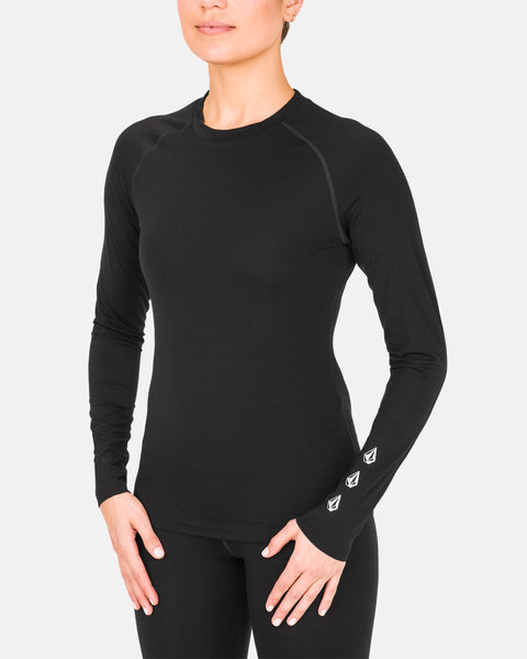 Women's W Merino Blend Crew - Volcom - Black