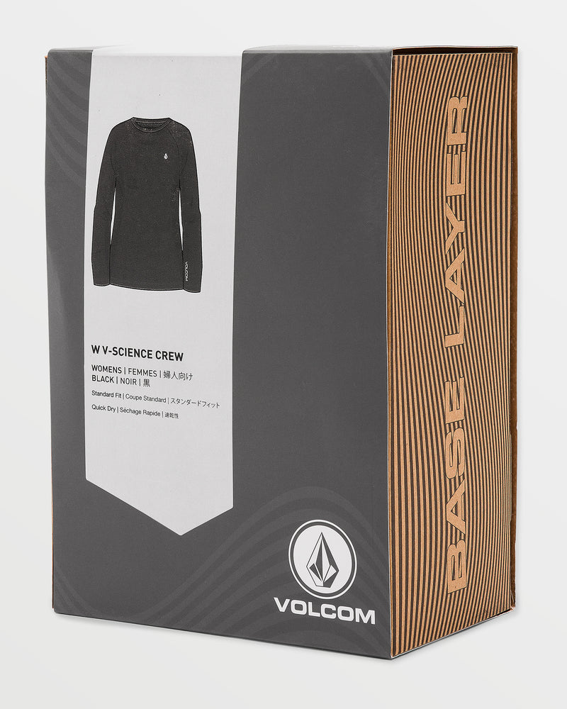 Women's W V-Science Crew-Black-Volcom