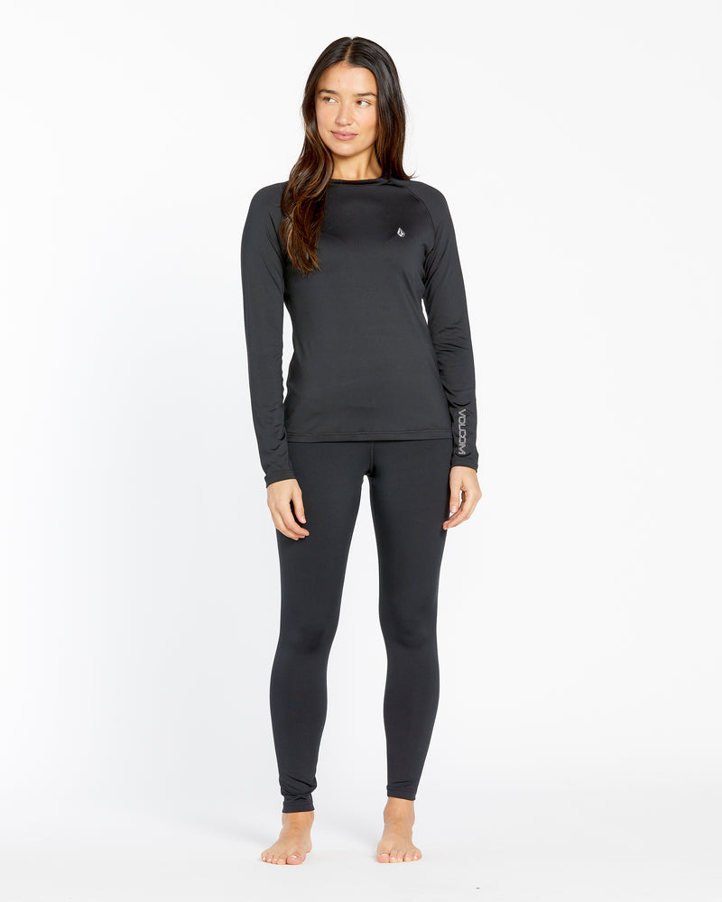 Women's W V-Science Crew-Black-Volcom