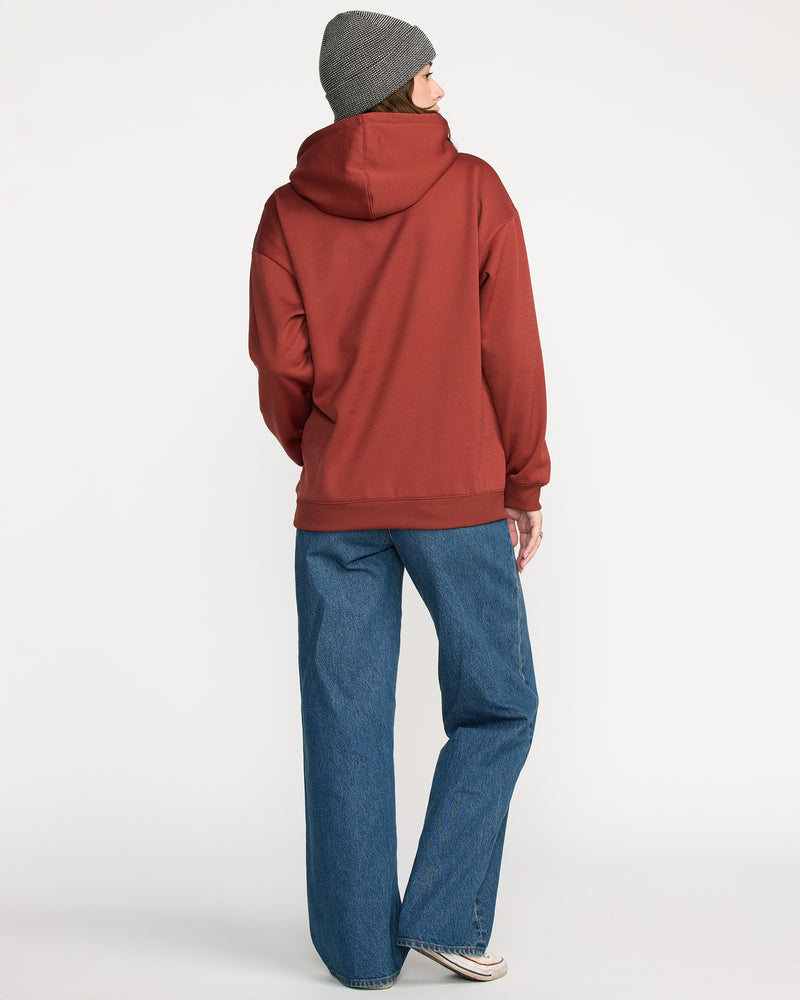 Volcom Women's Essential Hydro Hoodie Henna