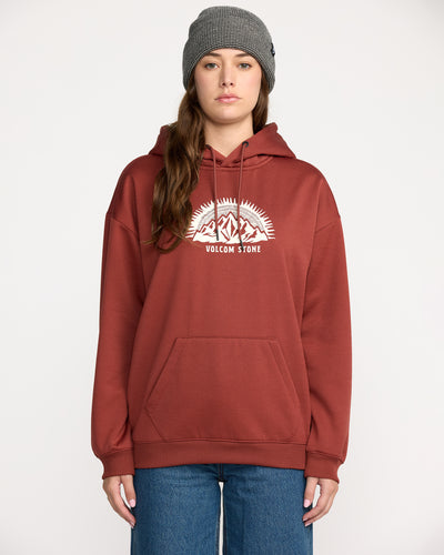 Women's Essential Hydro Hoodie-Henna-Volcom