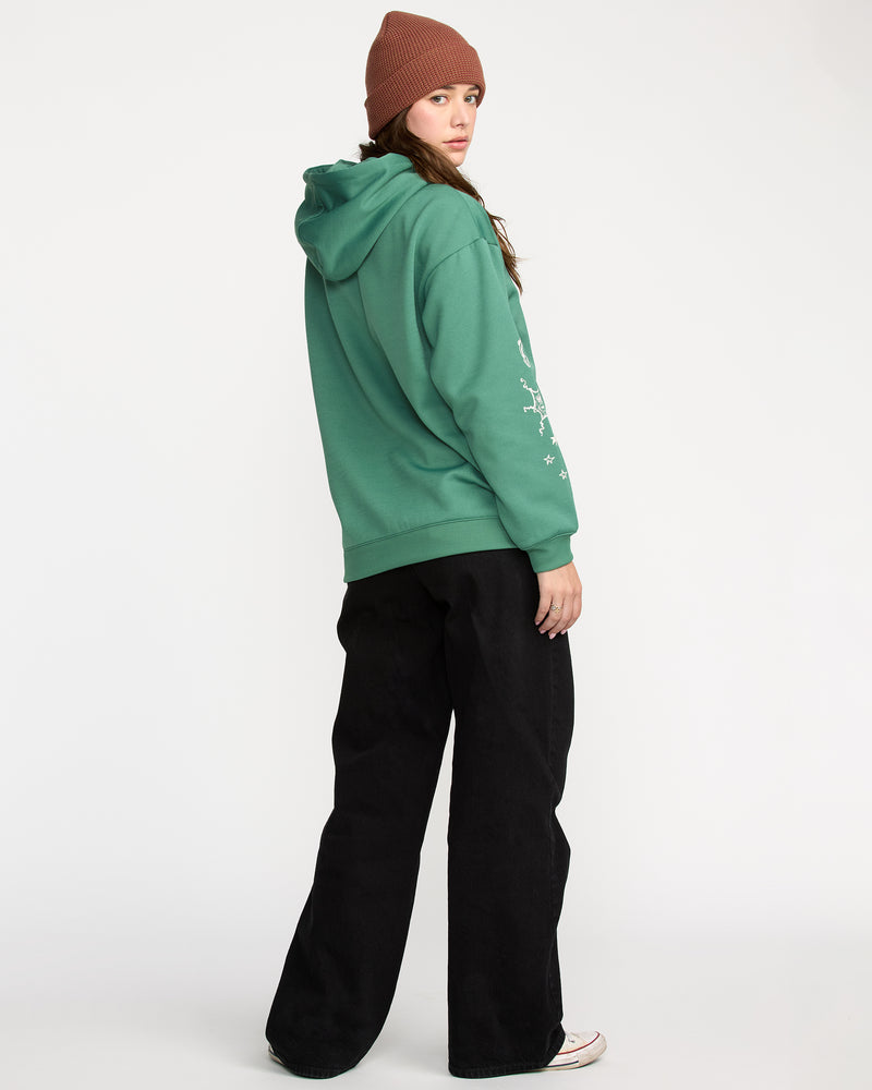 Volcom Women's Essential Hydro Hoodie Spruce Green