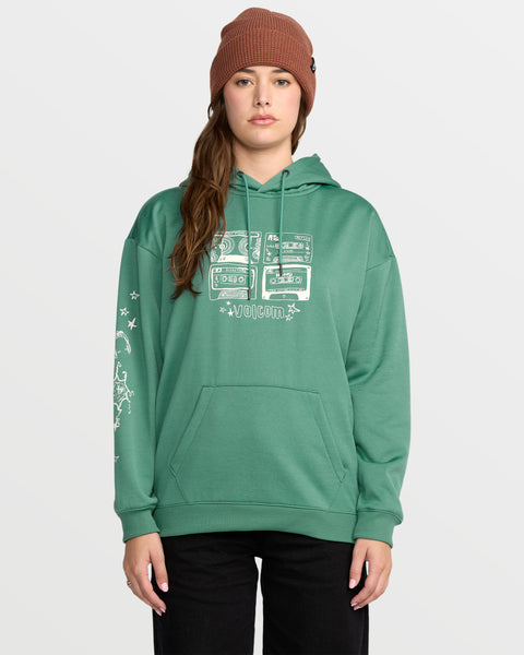 Volcom Women's Essential Hydro Hoodie Spruce Green