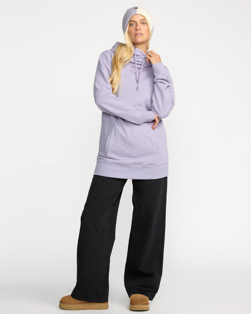 Volcom Women's Tower Pullover Fleece Lavender Aura