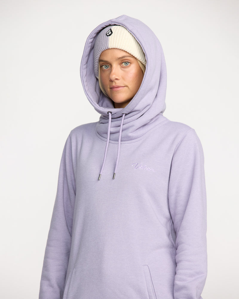 Volcom Women's Tower Pullover Fleece Lavender Aura
