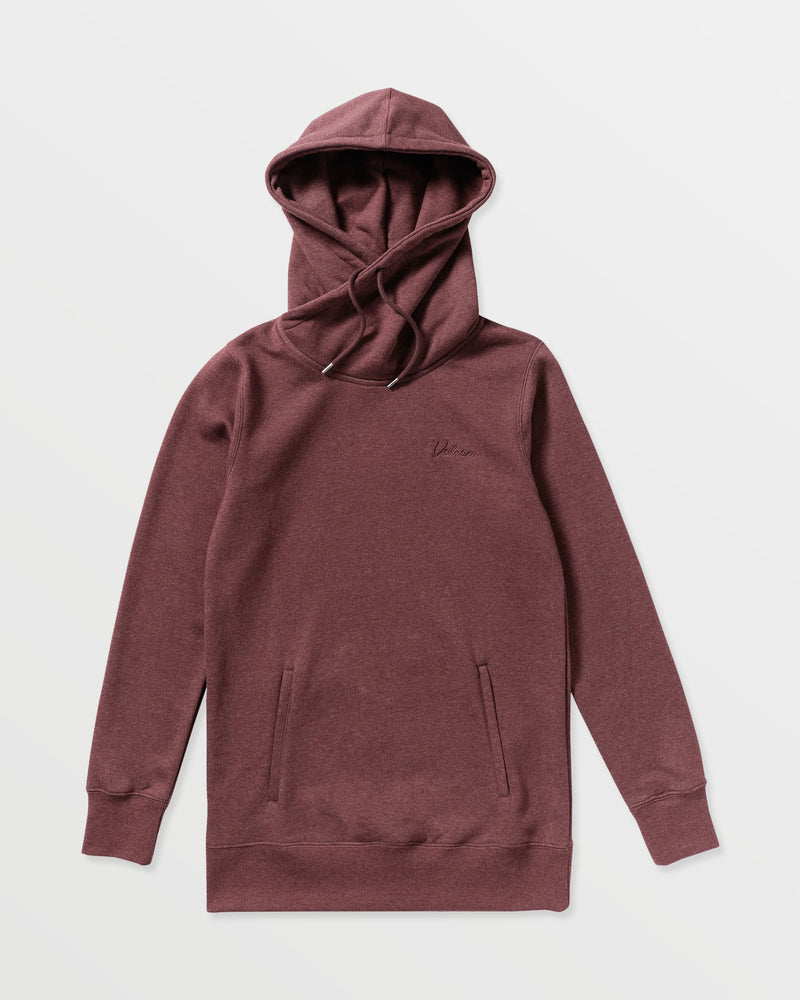 Volcom Women's Tower Pullover Fleece Oxblood