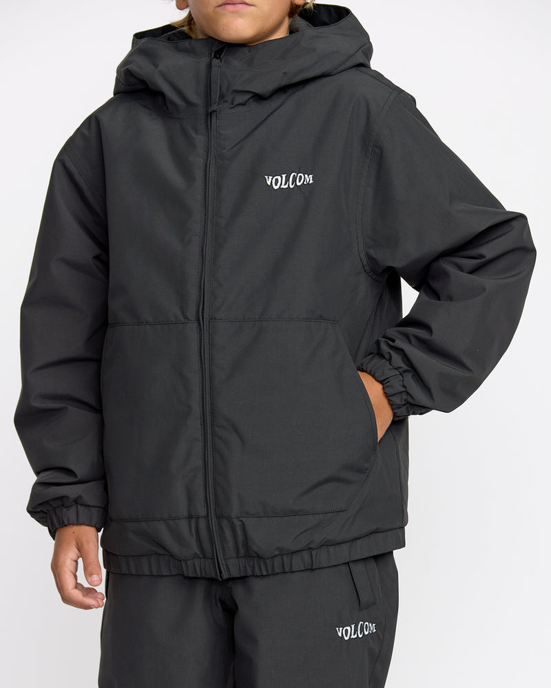 Volcom Kids' Chaos Full Zip Jacket Black