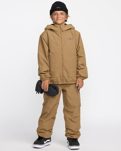 Volcom Kids' Chaos Full Zip Jacket Bronze